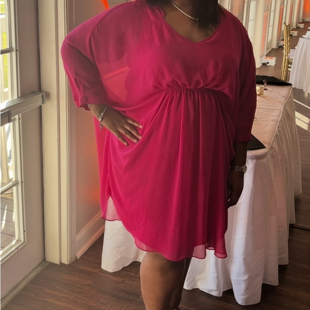 Lane Bryant Pink Mini Dress